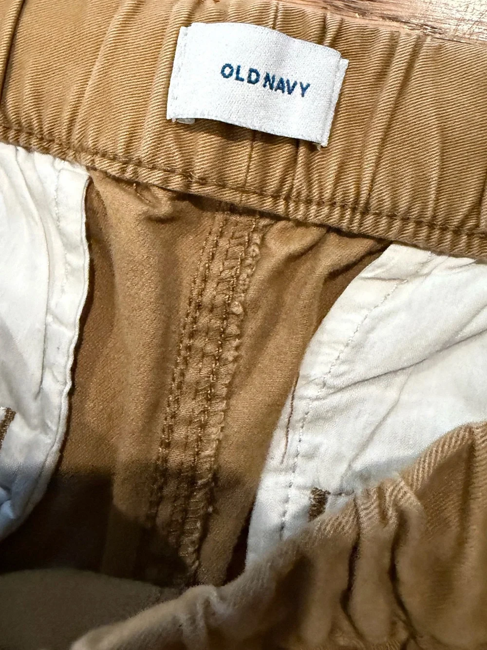 Men’s Lot Old Navy Chino Joggers Khaki/ Long Sleeve Active Full Zip Hoodie Small